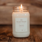 Sugarpine | 16oz Mason Jar Soy Wax Candle | Clean Burning