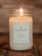 Sunkissed | Mason Jar Soy Wax Candle | Clean Burning