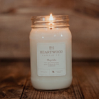 Hayride| 16oz Mason Jar Soy Wax Candle | Clean Burning
