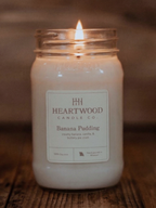 Banana Pudding | Mason Jar Soy Wax Candle | Clean Burning