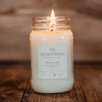 Heartwood | 16oz Mason Jar Soy Wax Candle | Clean Burning
