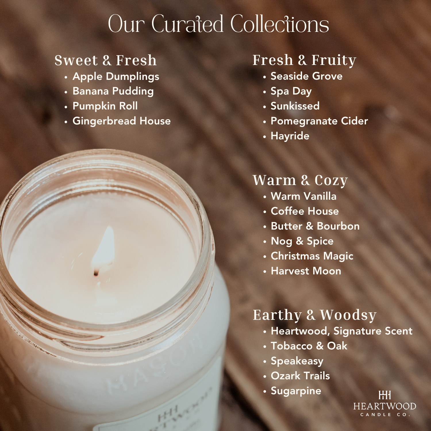 Coffee House | 16oz Mason Jar Soy Wax Candle | Clean Burning