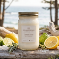 Seaside Grove | 16oz Mason Jar Soy Wax Candle | Clean Burning