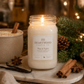Nog & Spice  | 16oz Mason Jar Soy Wax Candle | Clean Burning