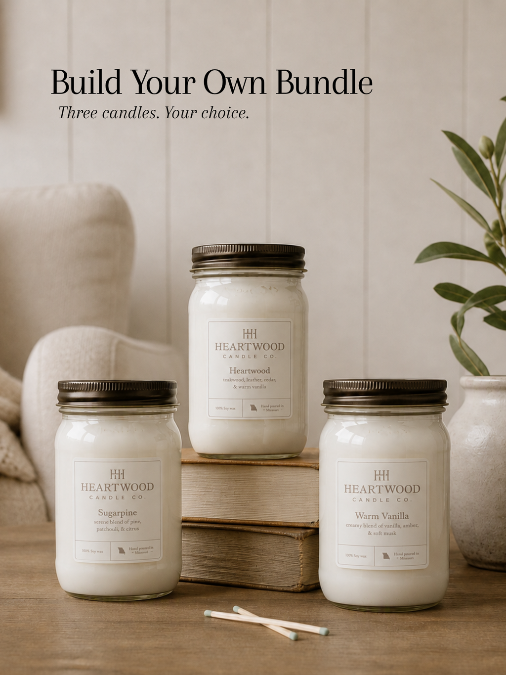 Build Your Own 3 Mason Jar Bundle