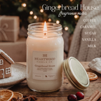 Gingerbread House | 16oz Mason Jar Soy Wax Candle | Clean Burning
