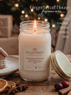 Gingerbread House | Mason Jar Soy Wax Candle | Clean Burning