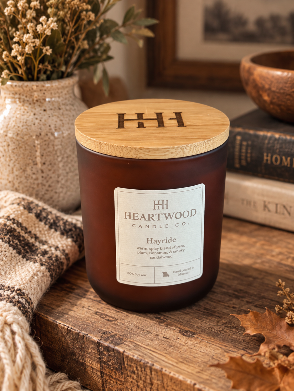 Signature Collection | 10 oz Hand-Poured Soy Candle | Amber