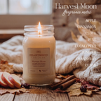 Harvest Moon | 16oz Mason Jar Soy Wax Candle | Clean Burning