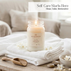 Spa Day | 16oz Mason Jar Soy Wax Candle | Clean Burning
