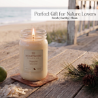 Sugarpine | 16oz Mason Jar Soy Wax Candle | Clean Burning