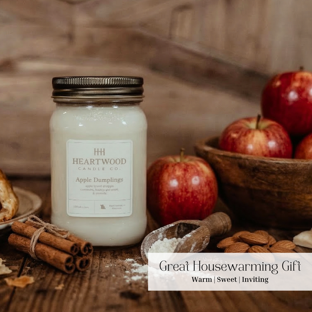 Apple Dumplings | 16oz Mason Jar Soy Wax Candle | Clean Burning