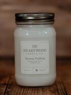 Banana Pudding | Mason Jar Soy Wax Candle | Clean Burning