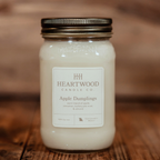 Apple Dumplings | 16oz Mason Jar Soy Wax Candle | Clean Burning