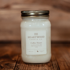 Coffee House | 16oz Mason Jar Soy Wax Candle | Clean Burning