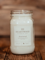 Heartwood | Mason Jar Soy Wax Candle | Clean Burning