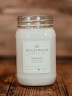 Sugarpine | Mason Jar Soy Wax Candle | Clean Burning
