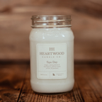 Spa Day | 16oz Mason Jar Soy Wax Candle | Clean Burning