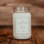 Sugarpine | 16oz Mason Jar Soy Wax Candle | Clean Burning