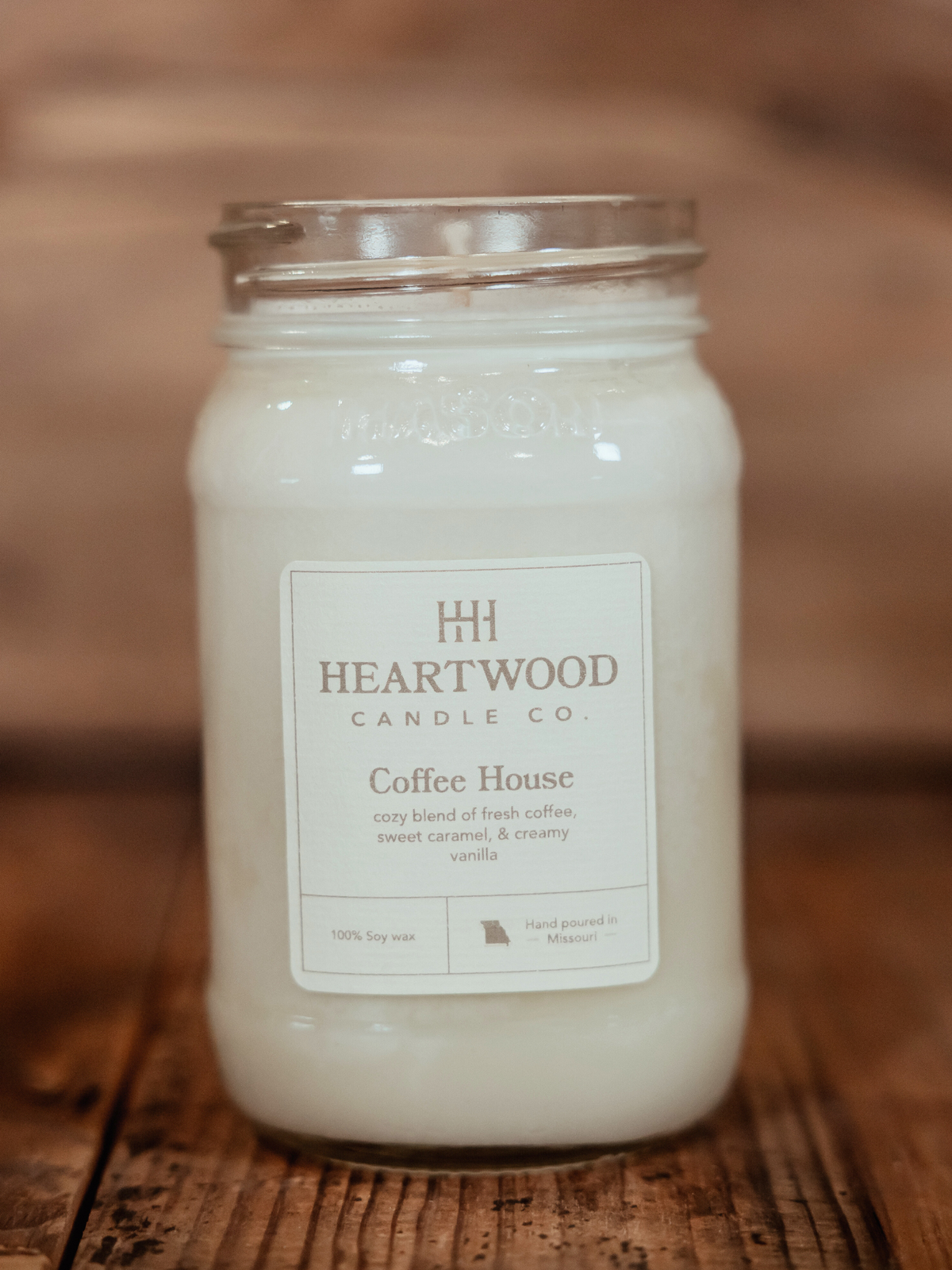 Coffee House | Mason Jar Soy Wax Candle | Clean Burning