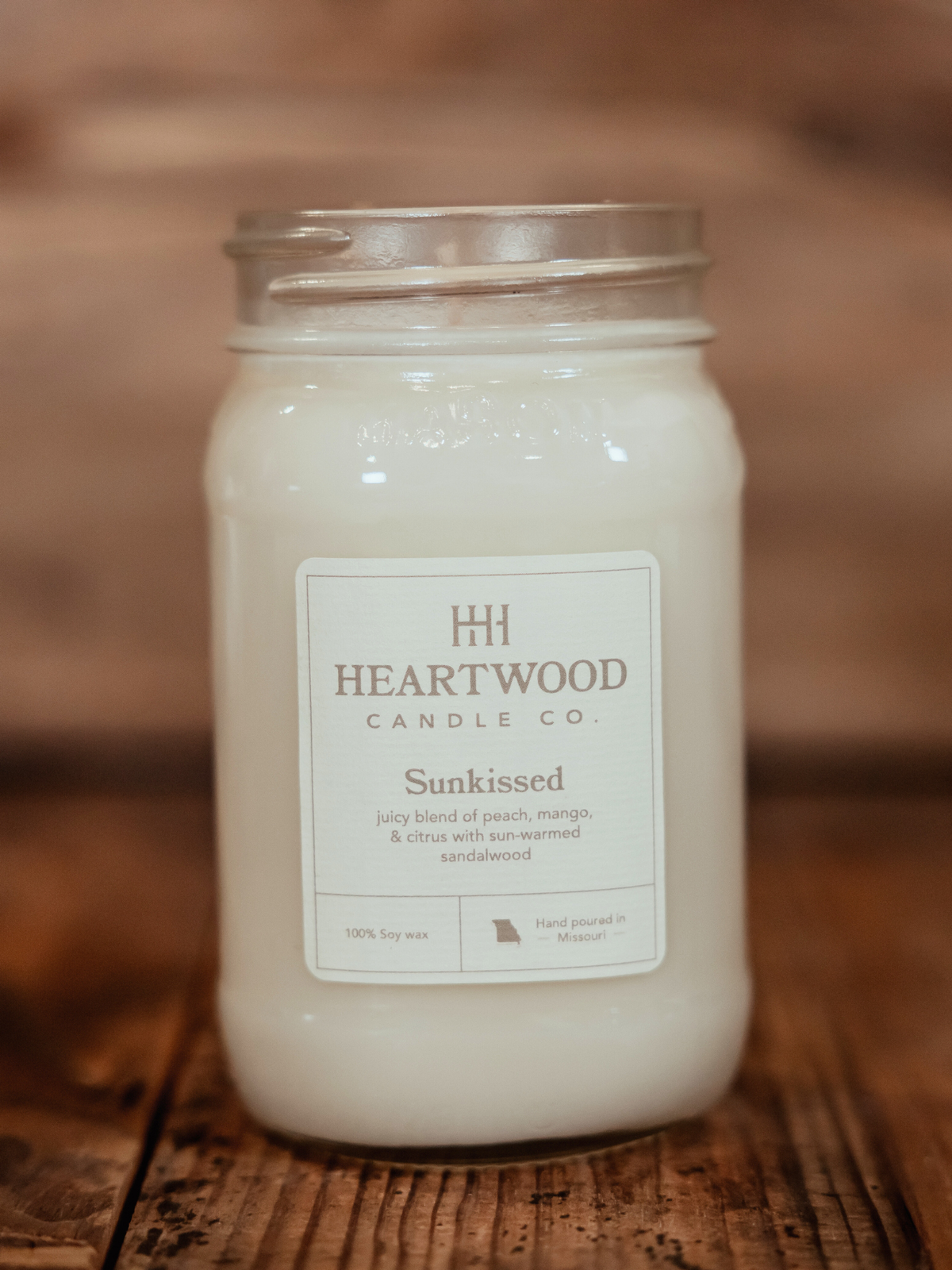 Sunkissed | Mason Jar Soy Wax Candle | Clean Burning