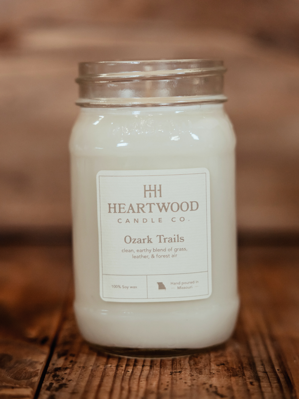 Ozark Trails | Mason Jar Soy Wax Candle | Clean Burning