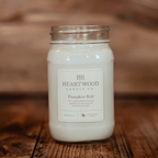 Cozy fall pumpkin candle with a sweet warm bakery scent
